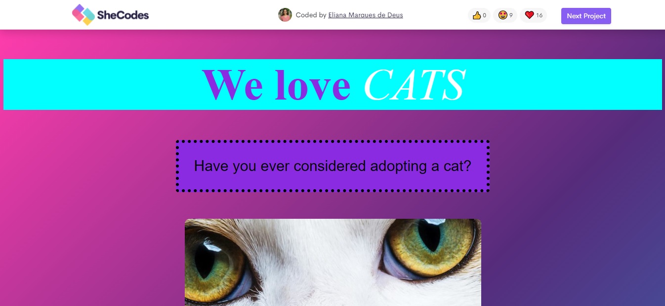 Adopt a cat website